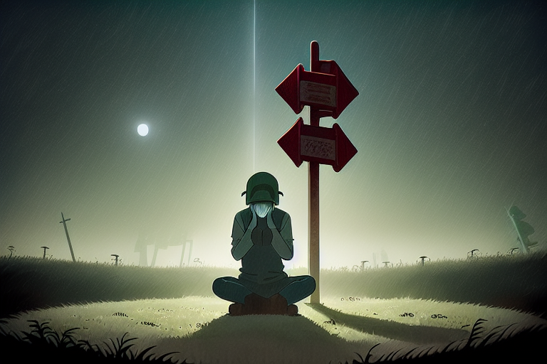 An UNSCHEDULABLE signpost in a foggy field